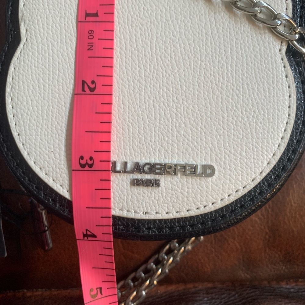 Karl Lagerfeld Paris Cat Crossbody silver chain - Picture 8 of 11
